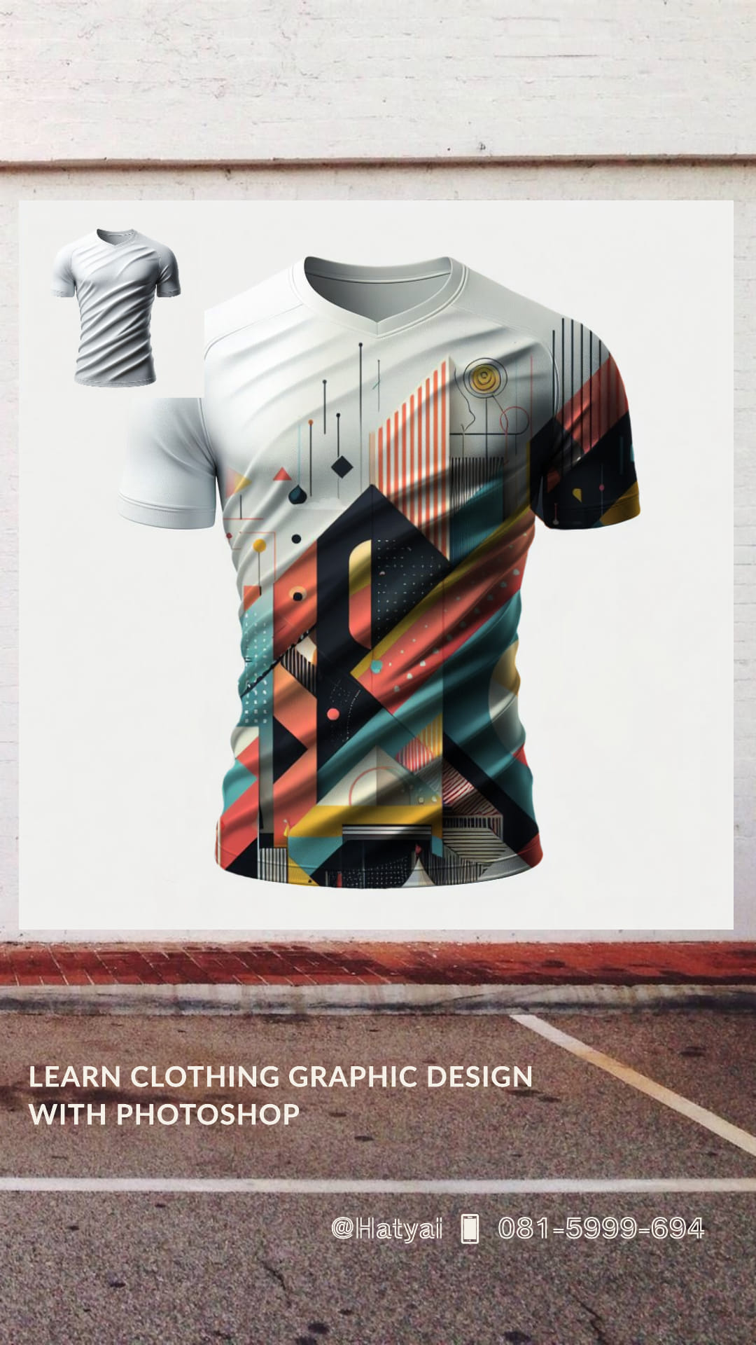 การออกแบบกราฟิกเสื้อผ้าด้วย Photoshop สำหรับนักออกแบบที่หาดใหญ่