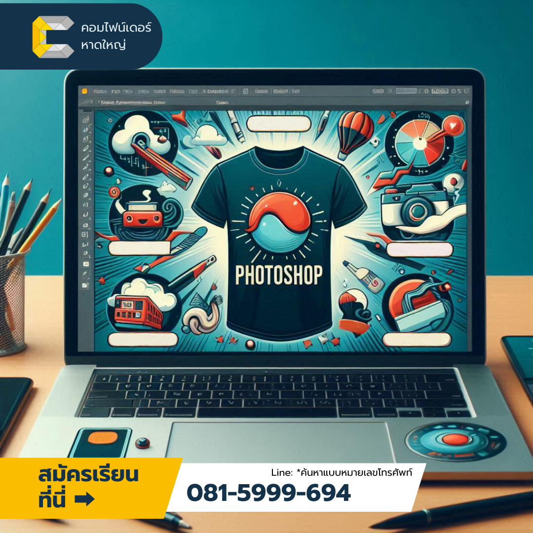 เรียนรู้ Photoshop เพื่อเพิ่มโอกาสทางธุรกิจที่ ComFinder หาดใหญ่